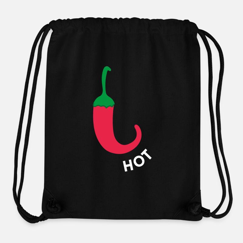 Hot Chili - Stanley/Stella recycelter Gym Bag - Schwarz
