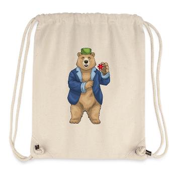 Bear Poker Jetons de poker - Sac à cordon recyclé Stanley/Stella - blanc naturel - Devant