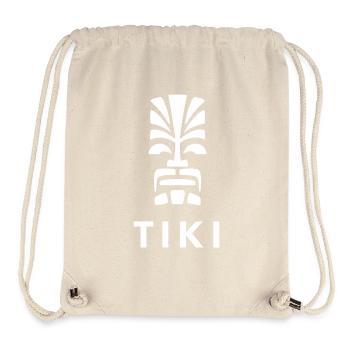 Tiki Design Tête Polynésienne Vivid - Sac à cordon recyclé Stanley/Stella - blanc naturel - Devant