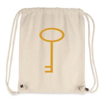 Schlüssel - Stanley/Stella recycelter Gym Bag - Naturweiß - Vorne