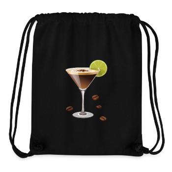 Espresso Martini - Cocktail - Stanley/Stella recycelter Gym Bag - Schwarz - Vorne