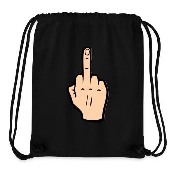 Middle finger - Stanley/Stella Recycled Gym Bag - black - Front