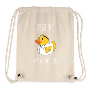Trust me I'm a Ducktor - Stanley/Stella Recycled Gym Bag - natural - Front
