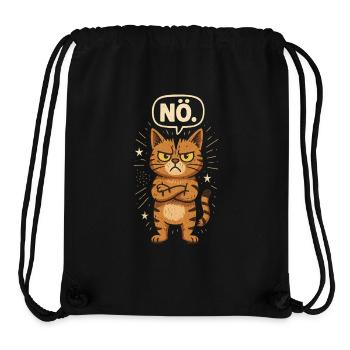 Nö I Hate Morning People And Mornings And People - Stanley/Stella recycelter Gym Bag - Schwarz - Vorne