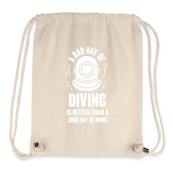 Diving Diver Snorkeling Recreational Diver - Stanley/Stella Recycled Gym Bag - natural - Front