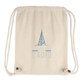 Born To Talk On The Radio Funk Presenter - Stanley/Stella Recycled Gym Bag - natural - Front