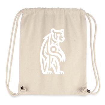 Just a White Bear #3 / JustN-imal - Stanley/Stella recycelter Gym Bag - Naturweiß - Vorne