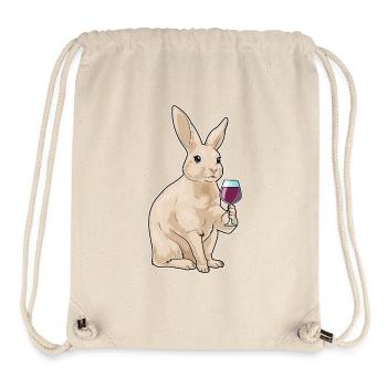 Hase Rotwein - Stanley/Stella recycelter Gym Bag - Naturweiß - Vorne