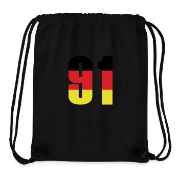 91 Number Germany Jersey - Stanley/Stella Recycled Gym Bag - black - Front