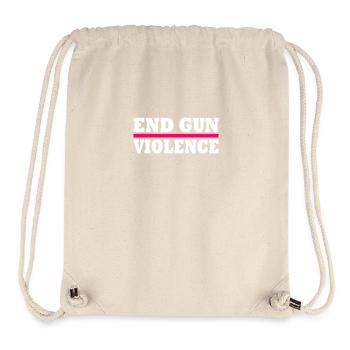 End gun violence - Stanley/Stella Recycled Gym Bag - natural - Front