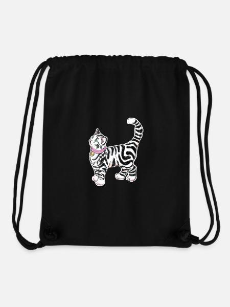 Sticker Katze - Stanley/Stella recycelter Gym Bag - Schwarz