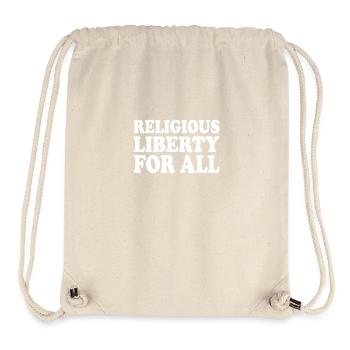 religious liberty for all - Sac à cordon recyclé Stanley/Stella - blanc naturel - Devant