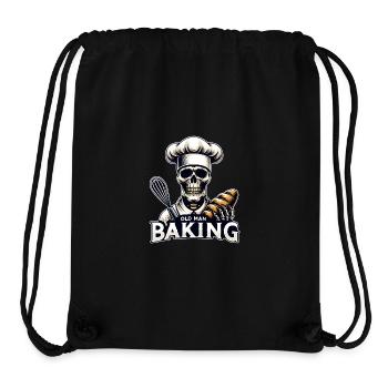 Old Man Baking Skull mit Bäckermütze backt Brot - Stanley/Stella recycelter Gym Bag - Schwarz - Vorne
