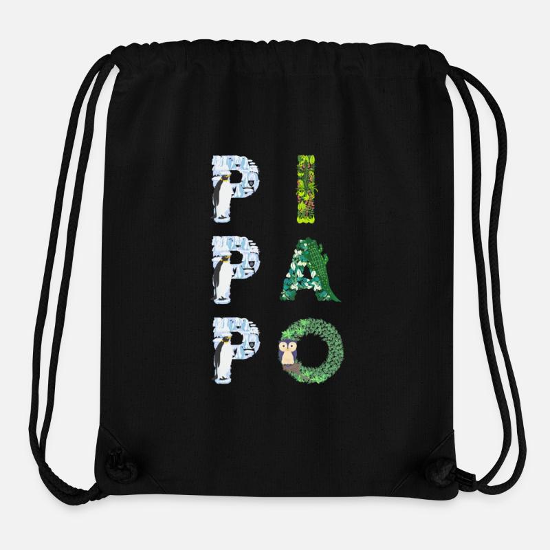 Pipapo - vocabulaire - mots oubliés - Sac à cordon recyclé Stanley/Stella - noir