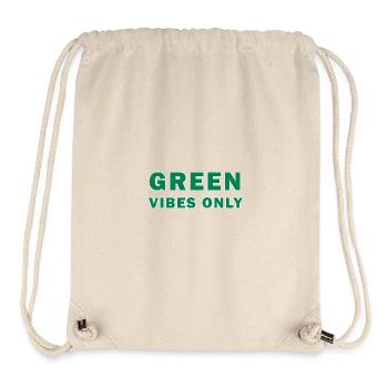 Green Vibes Only - Stanley/Stella Recycled Gym Bag - natural - Front