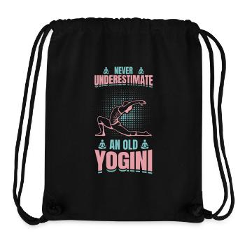 Yoga Großmutter - Stanley/Stella recycelter Gym Bag - Schwarz - Vorne