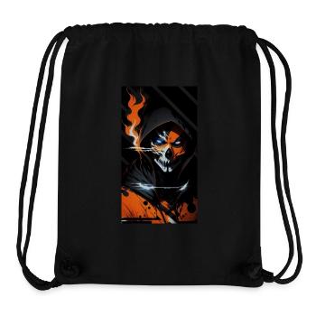 Feuriger Totenkopf-Wächter - Stanley/Stella recycelter Gym Bag - Schwarz - Vorne