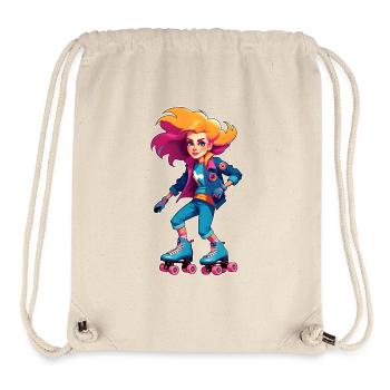 Cool Skater Hip Hop Girl - Stanley/Stella Recycled Gym Bag - natural - Front