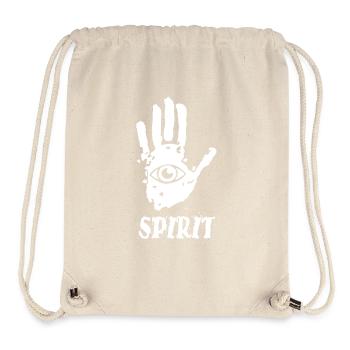 Trace de main yoga - Sac à cordon recyclé Stanley/Stella - blanc naturel - Devant