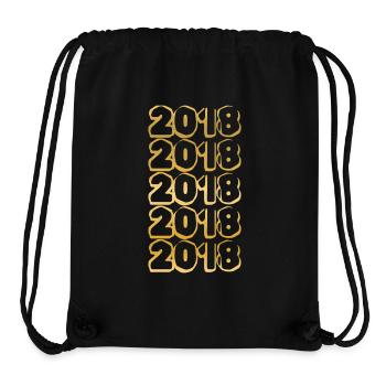 gold 2018 - Stanley/Stella recycelter Gym Bag - Schwarz - Vorne