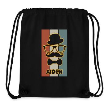 Name: Aiden - Stanley/Stella Recycled Gym Bag - black - Front