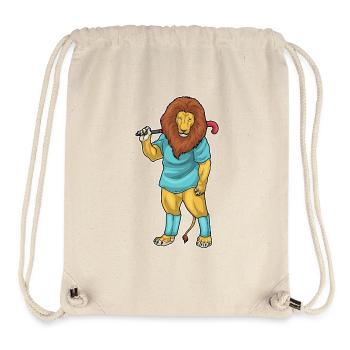 Löwe Feldhockey Hockeyschläger - Stanley/Stella recycelter Gym Bag - Naturweiß - Vorne