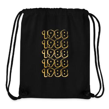 Year 1988 - Stanley/Stella Recycled Gym Bag - black - Front
