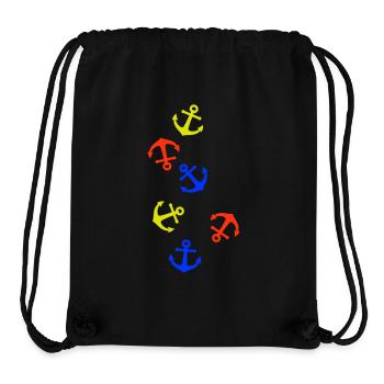 Anker Bunt - Stanley/Stella recycelter Gym Bag - Schwarz - Vorne
