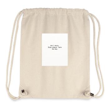 Think stupid - Stanley/Stella recycelter Gym Bag - Naturweiß - Vorne