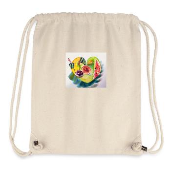 Obst fürs Herz - Stanley/Stella recycelter Gym Bag - Naturweiß - Vorne