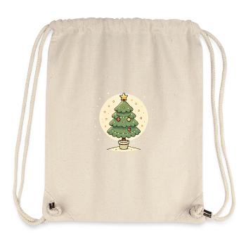 Believe in Magic Christmas Tree Design - Stanley/Stella Recycled Gym Bag - natural - Front
