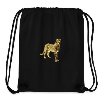 Leopard Golden Graffiti Art - Stanley/Stella Recycled Gym Bag - black - Front