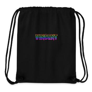 vincent rs regenbogen - Stanley/Stella recycelter Gym Bag - Schwarz - Vorne