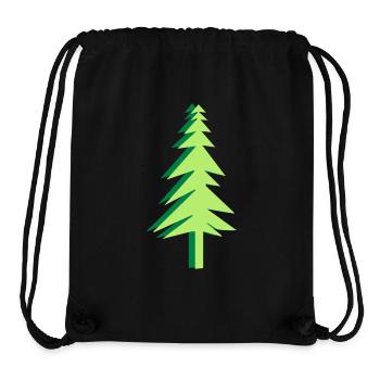 Wald - Stanley/Stella recycelter Gym Bag - Schwarz - Vorne