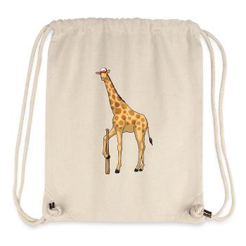 Batte de baseball girafe - Sac à cordon recyclé Stanley/Stella - blanc naturel - Devant