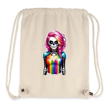 Halloween - Rock & Regenbogen - Stanley/Stella recycelter Gym Bag - Naturweiß - Vorne