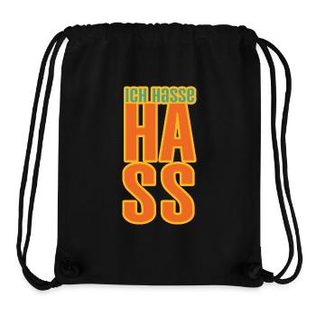 Gegen Hass - Stanley/Stella recycelter Gym Bag - Schwarz - Vorne