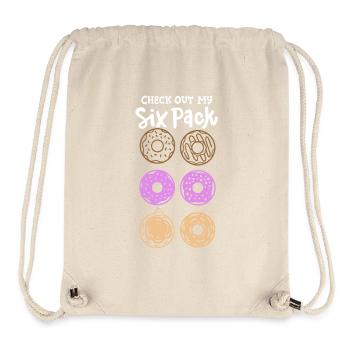 Donut Fitnessstudio - Stanley/Stella recycelter Gym Bag - Naturweiß - Vorne