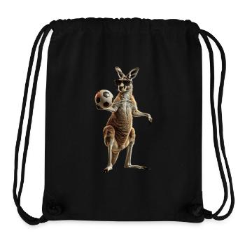 Känguru - Stanley/Stella recycelter Gym Bag - Schwarz - Vorne