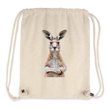 Känguru - Stanley/Stella recycelter Gym Bag - Naturweiß - Vorne