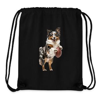Australischer Schäferhund - Stanley/Stella recycelter Gym Bag - Schwarz - Vorne