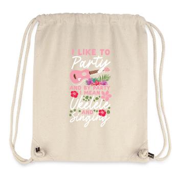 Hawaiian Ukulele Uke I Like To - Stanley/Stella Recycled Gym Bag - natural - Front