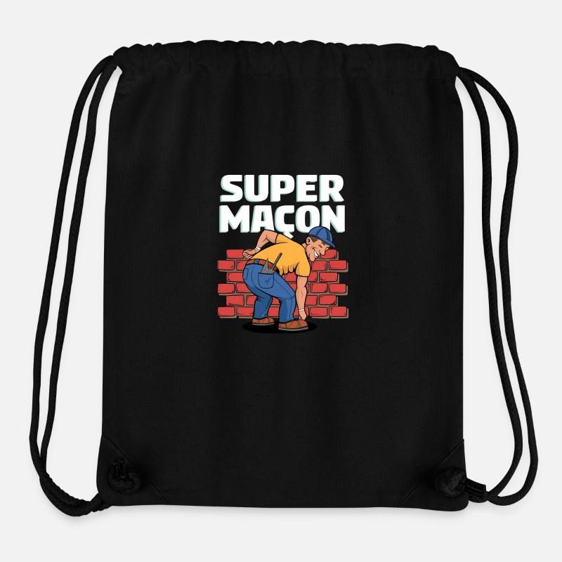 SUPER-FREIMAURER - Stanley/Stella recycelter Gym Bag - Schwarz
