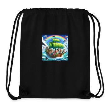 Farbenfrohe Kollektion - Stanley/Stella recycelter Gym Bag - Schwarz - Vorne