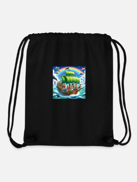 Farbenfrohe Kollektion - Stanley/Stella recycelter Gym Bag - Schwarz