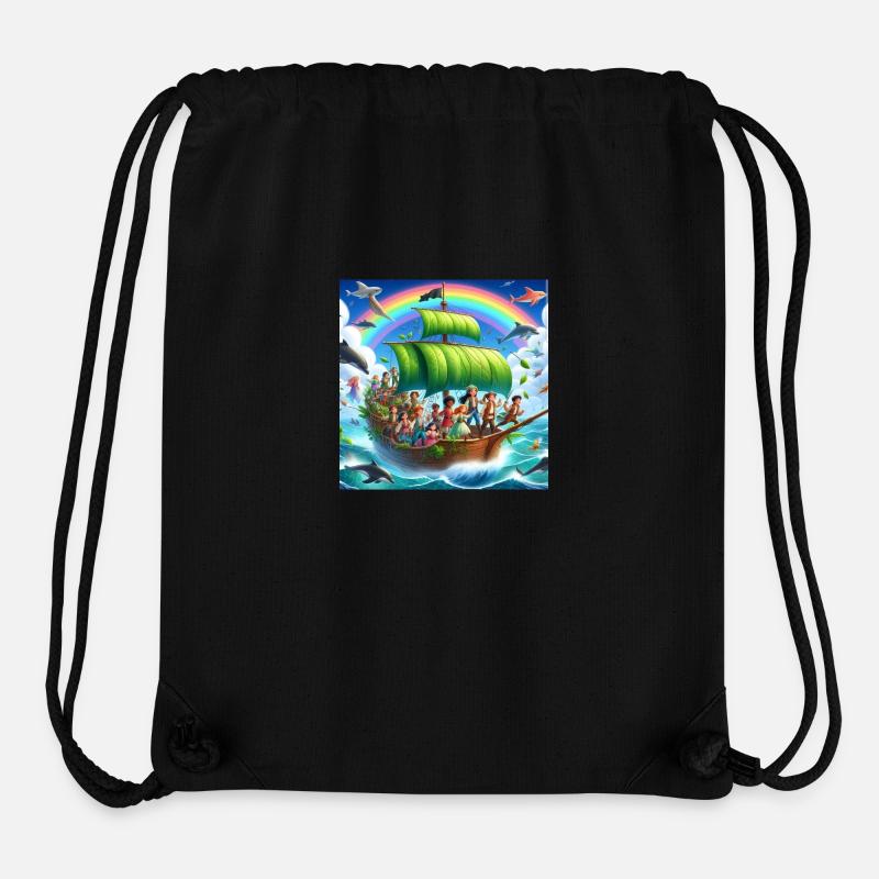 Farbenfrohe Kollektion - Stanley/Stella recycelter Gym Bag - Schwarz