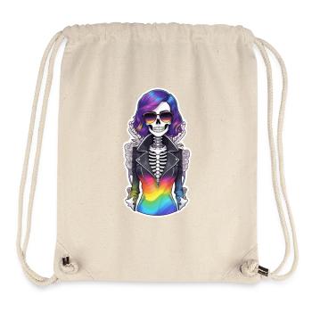 Halloween - Rock & Regenbogen - Stanley/Stella recycelter Gym Bag - Naturweiß - Vorne