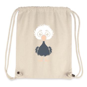 autruche - Sac à cordon recyclé Stanley/Stella - blanc naturel - Devant