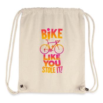 Bike Like You Stole It Retro Style - Stanley/Stella Recycled Gym Bag - natural - Front