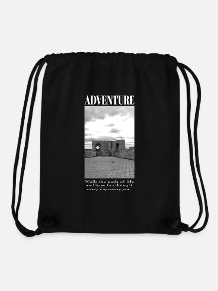 Abenteuer Leben - Burgruine - Stanley/Stella recycelter Gym Bag - Schwarz
